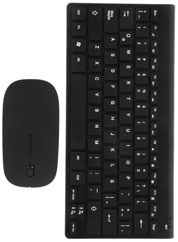 iplusmile Wireless Keyboard and Mouse Combo with Wireless Connectivity, Resin Material, Reliable Performance, Stylish Minimalist Design for Computer and Office Use
