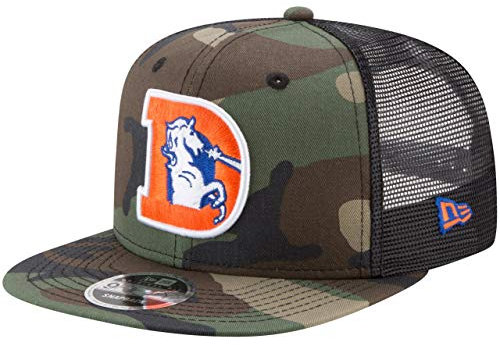 New Era Throwback Denver Broncos Mesh 9Fifty Snapback Cap Wood camo
