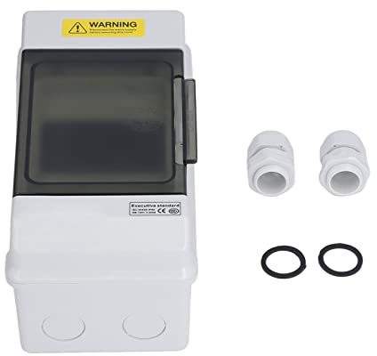 Junction Case, Durable Wide Use 4 Way Distribution Box Transparent Cover DIN Rail Mount for Equipment