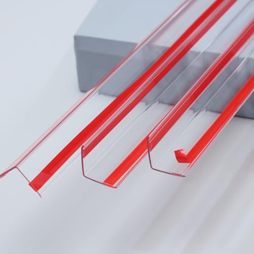 Trimold Clear Peel and Stick L Molding Corner Guards with 90° Angle for Wall Door Frame Cabinet Baseboard Protection and Decoration, 0.9m x 3cm (3Pcs)