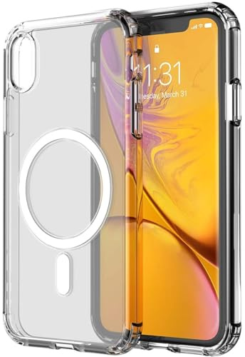 INF Case for iPhone XR mobile phone case acrylic for MagSafe charger transparent/white