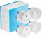 UPXNBOR Smart Plug WiFi Outlet, Works with Amazon Alexa, Google Home, Wireless Smart Socket with Energy Monitoring, Timer & APP Remote Control, 2.4GHz Wi-Fi Only, 13A (4 Pack)