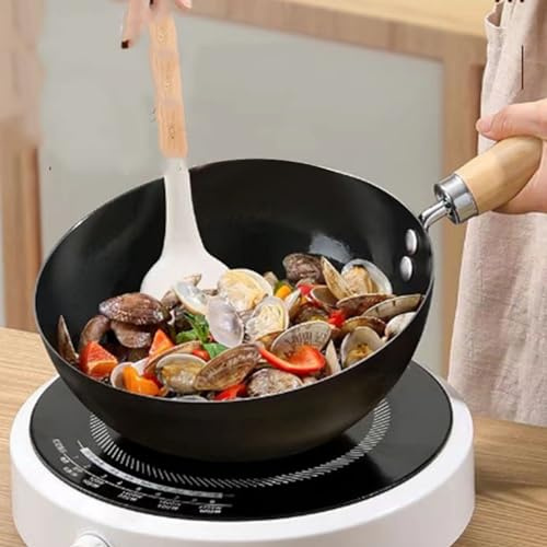 Gavigain Gusseisen Bratpfanne, Antihaft-Bratpfanne Bratpfanne mit abnehmbarem Griff Bratpfanne Backofen sicher Spülmaschinenfest Eierpfanne (24cm)