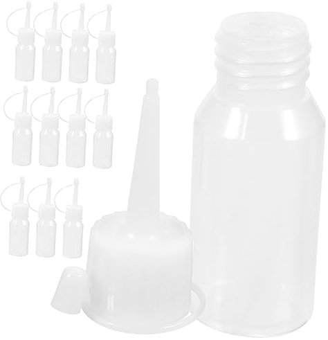 Didiseaon 12pcs Refillable Plastic Squeeze Bottle for Hair Dye Squeeze Hair Dye Bottle Pointed Mouth Multipurpose Applicator
