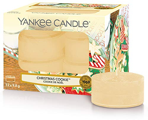 Christmas Cookie Box of 12 Scented Tea Lights Yankee Candle