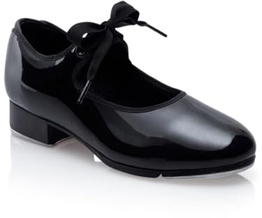 Capezio Women's N625 Jr. Tyette Tap Shoe, Black Patent, 6 Wide
