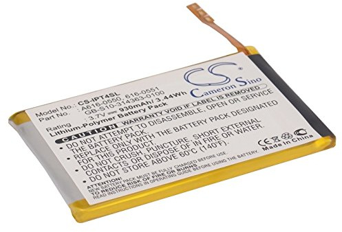 Batterij compatibel met Apple iPod Touch 4th 616-0550 616-0551 3.7V 930mAh