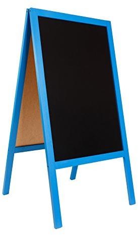 Pavement Board Wooden Blackboard A Board Value Sign New !!! 24H Courier DELIVERY to UK Main Land as Standard !!! Code FL Blue
