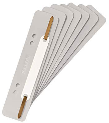 Original Falken 250er Pack Plastik-Heftstreifen Grau. Aus PP-Folie kaufmännische Heftung Aktendulli Hefter Schnellhefter ideal für Büro und Schule