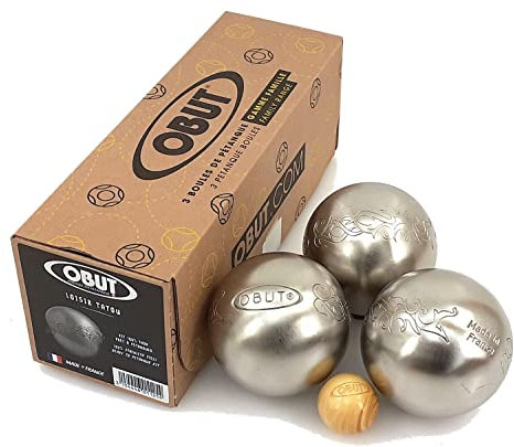 Obut Loisir inox TATOU, jeu de 3 boules