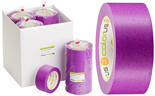 Colorus Fineline Extra Sensitive Soft Tape 50 mm x 50 m 10x | Feines Abklebeband für scharfe Farbkanten auf empfindlichen Flächen, 10 Stück mit zusammen 500 m Bandlänge