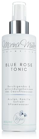 Blue Rose Gesichtswasser & Face Tonic – Beruhigend, feuchtigkeitsspendend & porenverfeinernd mit Hamamelis - Azulen & Panthenol