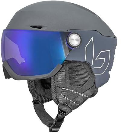 Bollé V-RYFT PURE Grey Matte S 52-55cm - Photochromic Blue Cat 1 to 3 - Snow Helmets - Small - Unisex