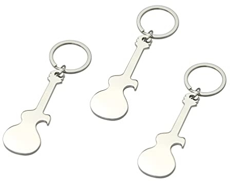 jojofuny 3 Piezas Llavero Abrebotellas Llavero De Piezas De Coche Bebida Abrelatas Metalico Llavero De Guitarra Abrebotellas De Guitarra Llavero De Coche Elevar Cerveza Aleación De Zinc
