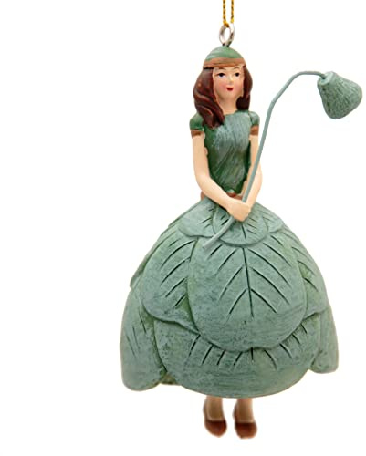 Blumen Mädchen Figur Eukalyptus Deko zum Hängen Flower Fairy Dekofigur Blumenfigur Skulptur Blumenkinder aus Kunstharz