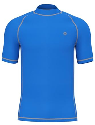 HDTIYUYP UV Shirt Herren Wasser - Schwimmen Tshirt Surf Männer Badeshirt Rash Guards Strand T-Shirt Schnelltrocknende Wet Top
