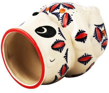 Tasse Tiki Panda En Céramique 480Ml - Verre À Cocktail Amusant Pour Fêtes Hawaïennes Idéal Pour Bar Et Décoration
