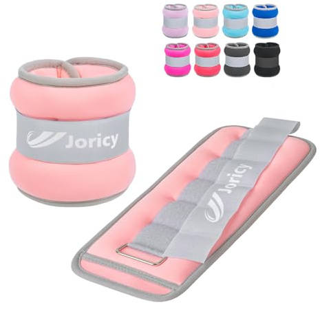 JORICY Knöchelgewicht, Gewichtsmanschetten Fuß für Männer Frauen 1 2 3 4 5 6 8 10 kg 1 Paar Fußgewichte Gewichte für Beine und Arme, Gewichte Set am Knöchel Handgelenk
