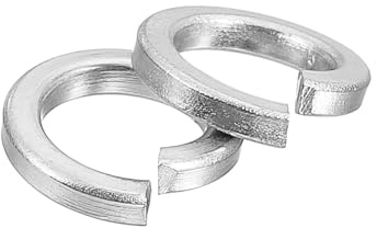 QUARKZMAN 150 Pcs Rondelle de Blocage à Ressort, M5 Assortiment de Rondelles de Blocage Fendues Rondelles de Blocage en Acier Inoxydable 304 pour Vis, Boulons, Écrous, Argenté