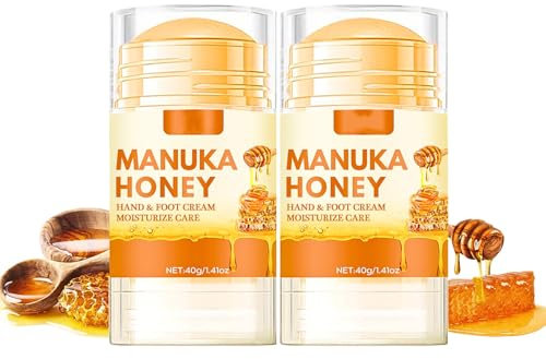 2PCS Hand & Foot Cream for Very Dry Feet, Cracked Heel Repair Cream, Cracked Heel Cream, Honey Heel Balm for Cracked Heel, Repair Cream Stick for Cracked Skin, 40g
