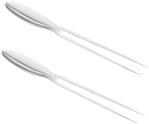 Cena Tenedores, 8 piezas de tenedor de barbacoa de acero inoxidable, tenedores de acero inoxidable, tenedores for cubiertos, tenedores for carne, tenedores for trinchar, brochetas, tenedores for carne