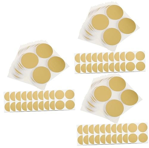 NUOBESTY 150stücke Scratch off Labels Runde Aufkleber Für Partyspiele Diy Geschenkkarten Und Überraschungen Selbstklebend Goldene Beschichtung