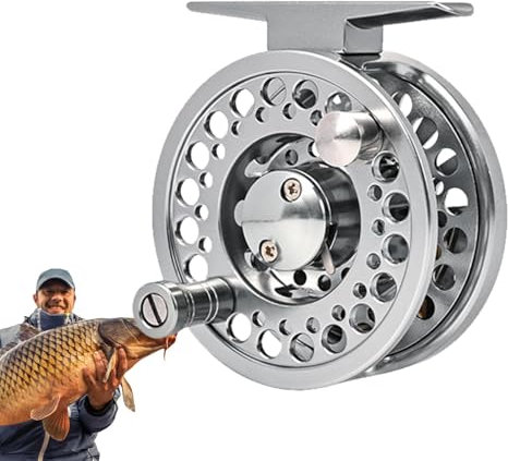 Opilroyn Fliegenrolle aus Aluminium, Fliegenrolle,Leichte Baitcasting-Rolle - Angelausrüstung, Rolle aus Aluminiumlegierung zum im Süßwassersee, Bachteich, Fliegenfischen