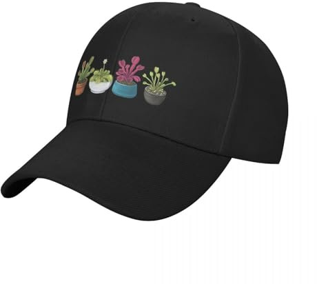 AIOGCAEX Baseball Cap Venus Fly Trap House Plant Sticker Pack Golf Hood Big Size Hat for Man Women's Holiday Sports Gifts