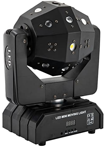 Laser Beam LED Moving Head BüHnenlicht RGBW Lichteffekt DMX DJ Party Show Spot Disco BüHnenlampe Moving Head Stage Light für den Einsatz in Hotels Badezentren Schwimmbädern Fitnessstudios 120W