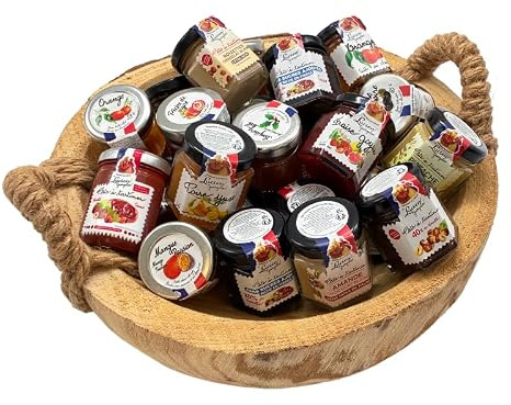 Lucien Georgelin Coffret Corbeille Bois Méli-Mélo Confitures 889g | Pâtes à tartiner