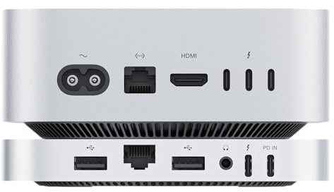 BEELINK EX Mate Mini-A für Mac Mini M4 Dock, 80 Gbit/s Ständer aus Aluminiumlegierung mit Dual M.2 PCle SSD Solts 16 TB (8 TB x 2, USB-C x 1, USB-A 3.0 x 2, 2,5 G LAN, 1 x SD4.0, 1 x Type-C (PD3.0
