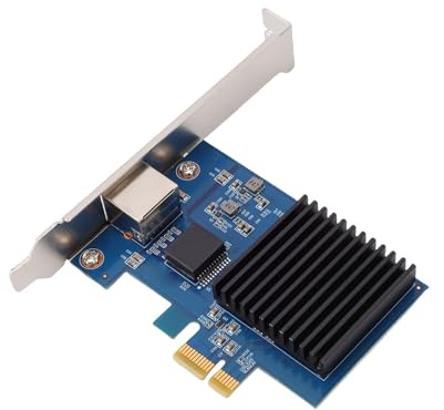 MENDUNER Tarjeta de Red PCIe a RJ45 de 10 GB, Tarjeta Ethernet 10 Gbps 5 Gbps 2,5 1 100 Mbps 10G Base T, Compatible con Server 2022 2019