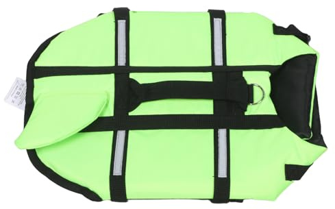 Toddmomy Giubbotto Salvagente per Cani Manico Riflettente in Poliestere per Nuoto e Camminata, Misura Media, Verde