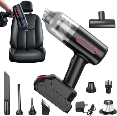 Generico Aspirapolvere Per Auto Wireless E Portatile, Aeratore, Aspirapolvere Portatile, Per Divano, Moquette, Tappezzeria, Scrivania, Computer, Tastiera, Camion, Interni E Casa