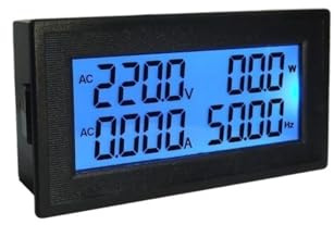 AC 20A 100A Volt Amp Tester da pannello digitale Voltmetro Amperometro AC Misuratore di tensione di corrente Frequenza Energia AC 60-500V 220V 380V(AC100A(Open-closed))