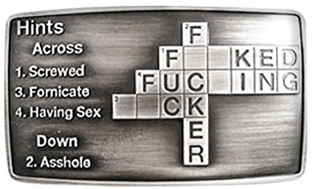 Piratenladen Buckle F*ck, F*cker, F*cking, F*cked - Gürtelschnalle