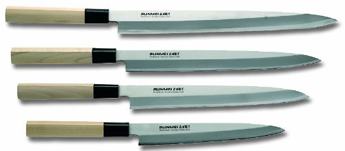 Couteau à poisson YANAGI SASHIMI professionnel. Lame en acier inoxydable au molybdène. L 210 mm.