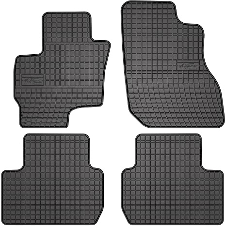 FROGUM EL Toro Gummimatten Ganzjähriges-Set von Autofussmatte Auto Fußmatten für Mitsubishi Outlander III 2012-2022 | Beständiges Gummi Material | 1,5cm Schutzkante