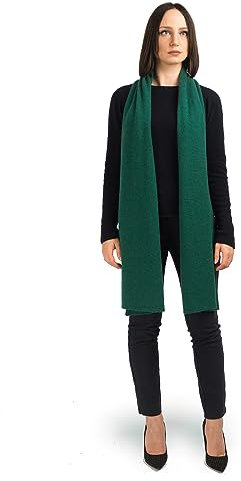 Dalle Piane Cashmere - Breiter schal aus 100% Kaschmir - Made in Italy - für Frau, Farbe: Grün, Einheitsgröße