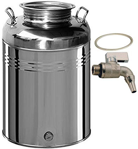 FUSTO INOX PER OLIO GRAFFATO LT.50