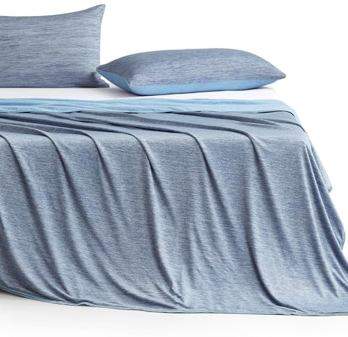 Elegear Manta Refrescante de Verano, Fibras Refrigerantes ARC-Chill 3.0 Q-MAX>0,5 Manta Autorrefrigerante de Verano de Doble Cara para Dormir Mejor, Comodidad,Transpirable Y Ligereza, 150×200cm, Azul
