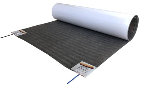 Elektrische Fußbodenheizung HoWaTech Lux Folienheizung für Renovierung Laminat Parkett Vinyl Heizfolie 80 W/m², Folienlänge & Fläche:3.5m / 1.75m²