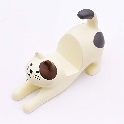kangOnline Cute Animal Cat Desk Cell Phone Stand Holder Cartoon Smartphone Holder Bracket Ornament for Table Home Office Works Portable