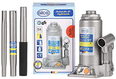 Alca Germany Car Hydraulic Car Bottle Jack Lifting Tool Stand Van Motorhome Different Sizes (5 ton Bottle Jack) 432000
