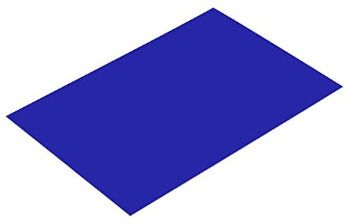 sourcing map 12er Pack ABS Gravur Doppelfarbplatte 7,9x11,8 Weiß/Blau für Abzeichen Schilder