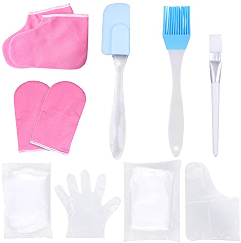 FRCOLOR Guanti per Paraffina per Mani Prodotti Idratanti Coperture per Spa Trattamenti alla Paraffina Massaggi Ceretta Caldo Uso Domestico Centri Estetici Colore Casuale