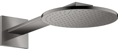 hansgrohe AXOR ShowerSolutions Kopfbrause 250 1jet,Wandanschluss, Brausearm 450 mm, 35284330, Farbe: Polished Black Chrome