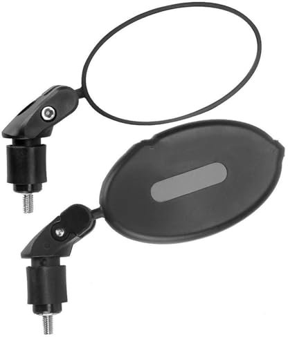 Motorrad Rückspiegel Von Ca. 18–22 Mm Fahrradlenker-Rückspiegel 360° Drehbar Verstellbarer Fahrrad-Rückspiegel Universeller HD-Fahrradspiegel Fahrradzubehör Motorrad Lenkerendenspiegel (Farbe : 2 Pcs