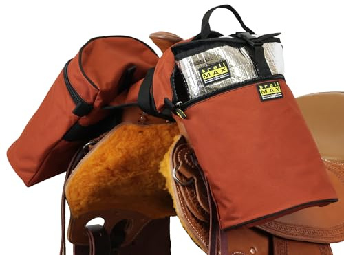 TrailMax Large Horn Saddle Bags; Horn Saddle Bags for Horses; Trail Riding Saddle Bags for Western & Endurance Saddles; Double-Stitched, 600-Denier Poly Saddle Bags