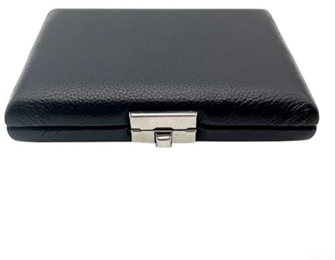 Secure Fagott Reeds Etui, schwarzes Leder, Halterung für 5 Stück, belüftet